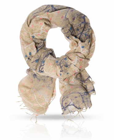 Палантин Женский ZW-TREE.DOTS/OLIVE